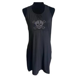 Skirt Sports Womens Dress Size M Athletic Black Wonder Girl Skull Crossbones